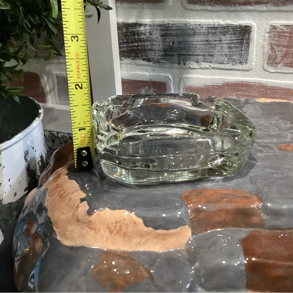 Vintage Glass Crafted Ashtray - Beautiful Very Gently Used Collectible - Nice - Picture 10 of 11